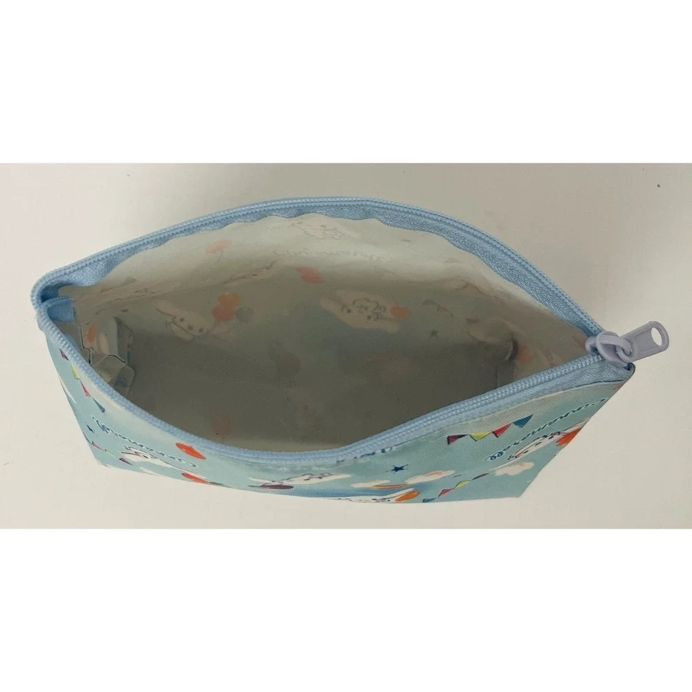 Sanrio Cinnamoroll Party Balloons Blue Zip Up Trapezoid Pencil Case Pouch 5